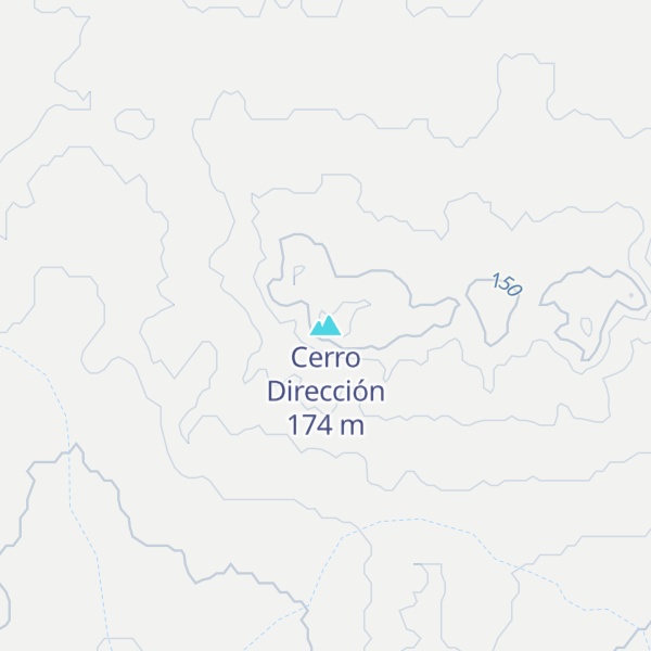 Map of Cerro Dirección