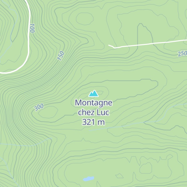 Map of Montagne chez Luc