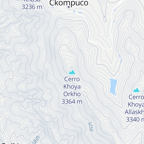 Map of Cerro Khoya Orkho