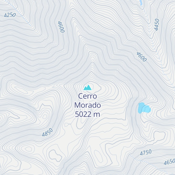 Map of Cerro Morado