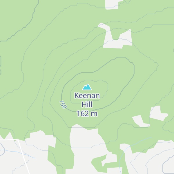Map of Keenan Hill