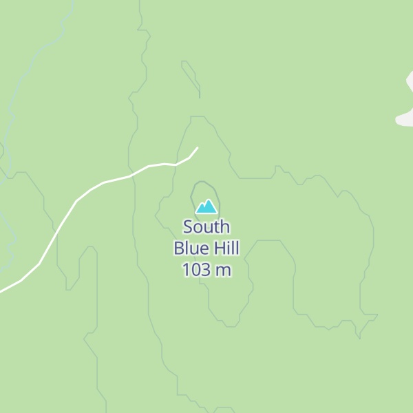 Map of South Blue Hill