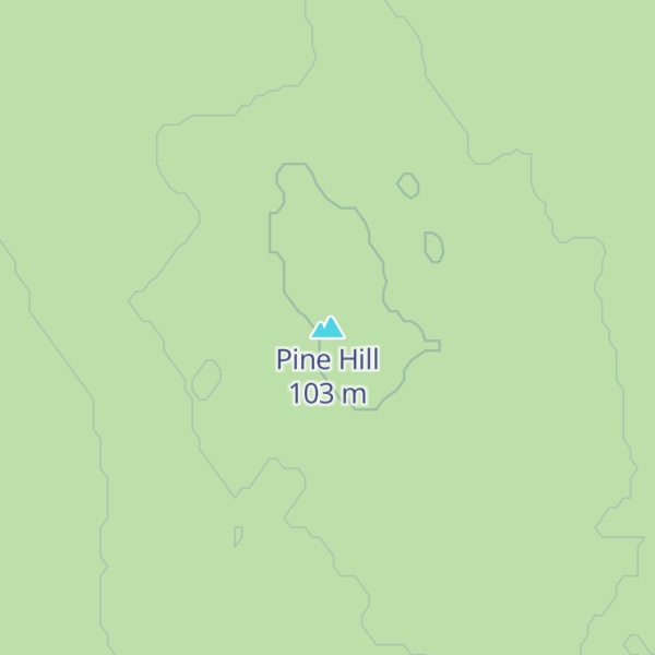 Map of Pine Hill