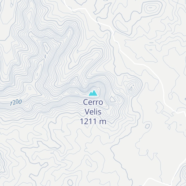 Map of Cerro Velis