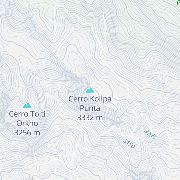 Map of Cerro Kollpa Punta