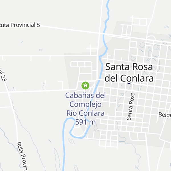 Map of Cabañas del Complejo Río Conlara
