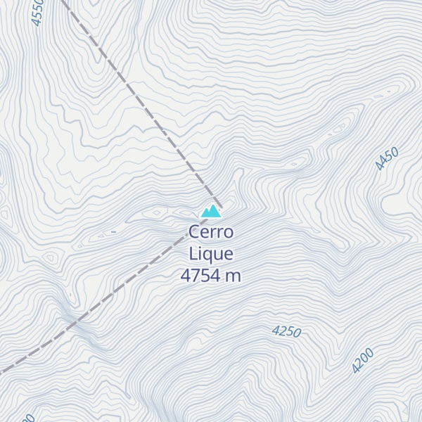 Map of Cerro Lique