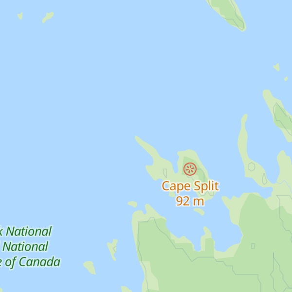 Map of Cape Split