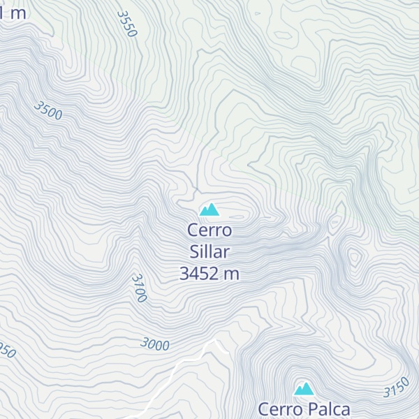 Map of Cerro Sillar