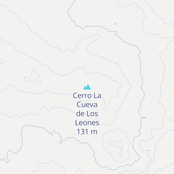 Map of Cerro La Cueva de Los Leones