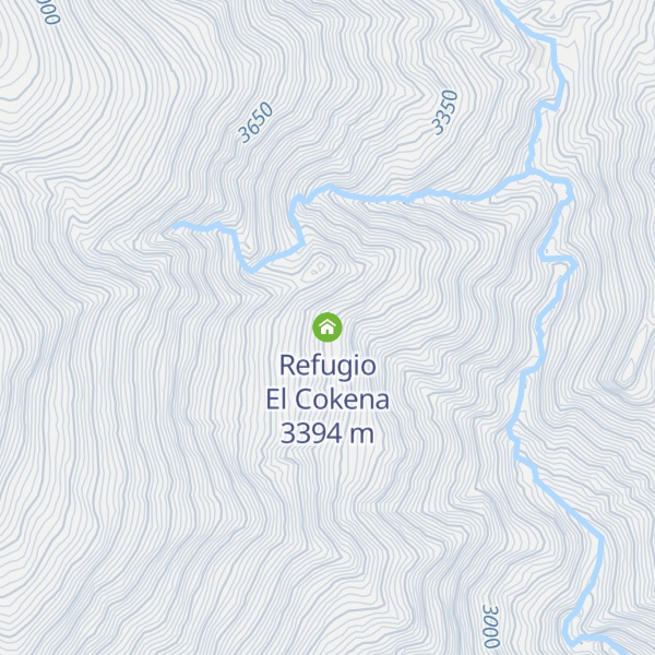 Map of Refugio El Cokena