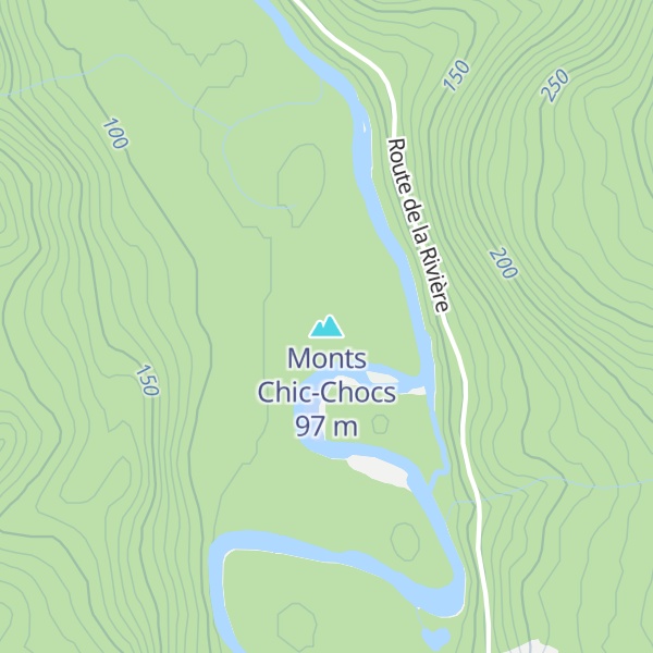 Map of Monts Chic-Chocs