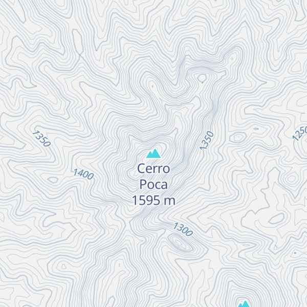 Map of Cerro Poca