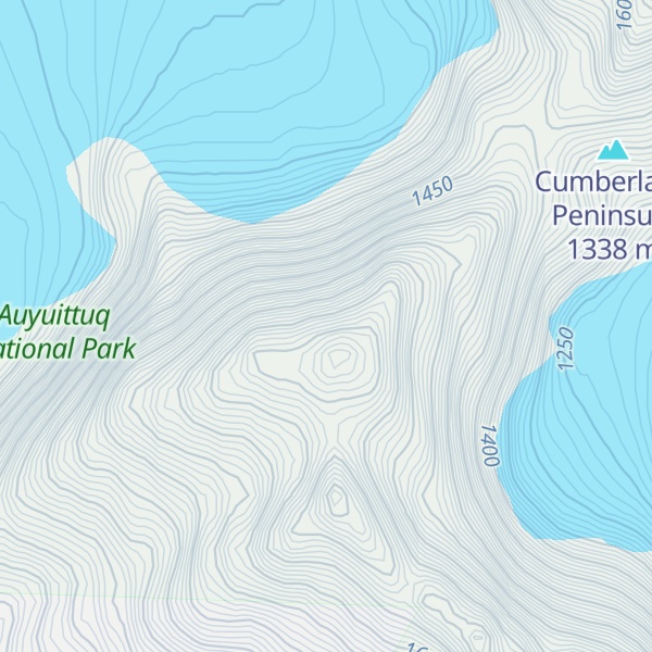 Map of Freya Peak