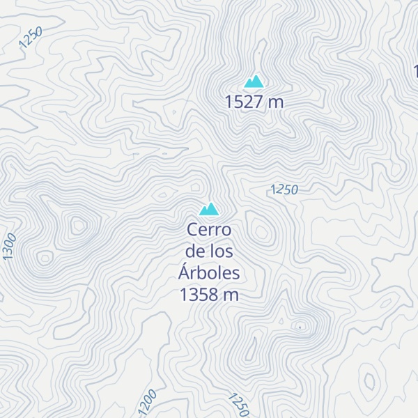 Map of Cerro de los Árboles