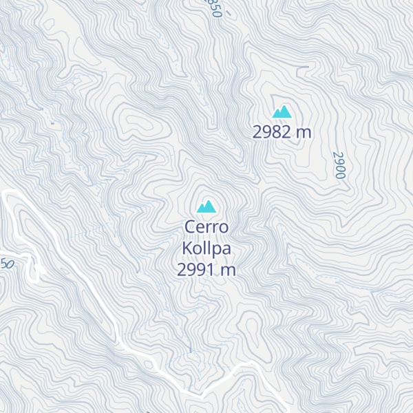 Map of Cerro Kollpa