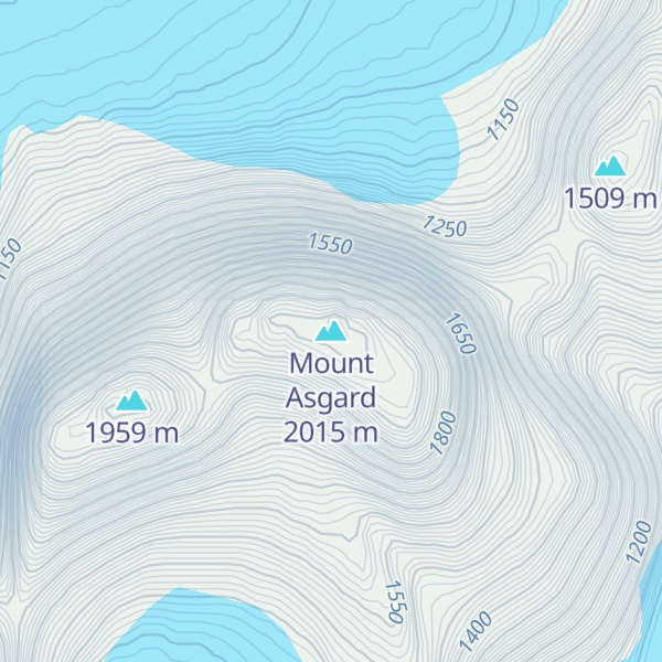 Map of Mount Asgard
