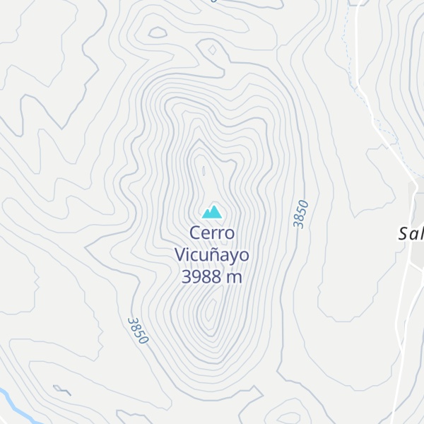 Map of Cerro Vicuñayo