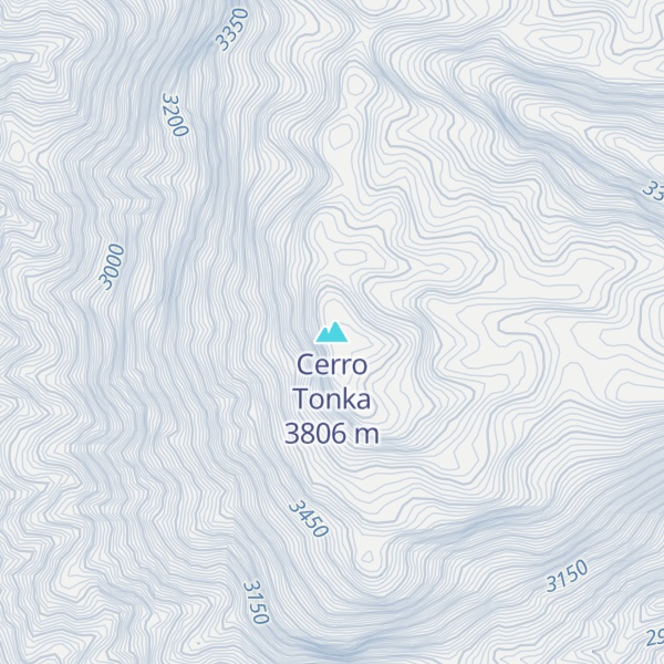 Map of Cerro Tonka