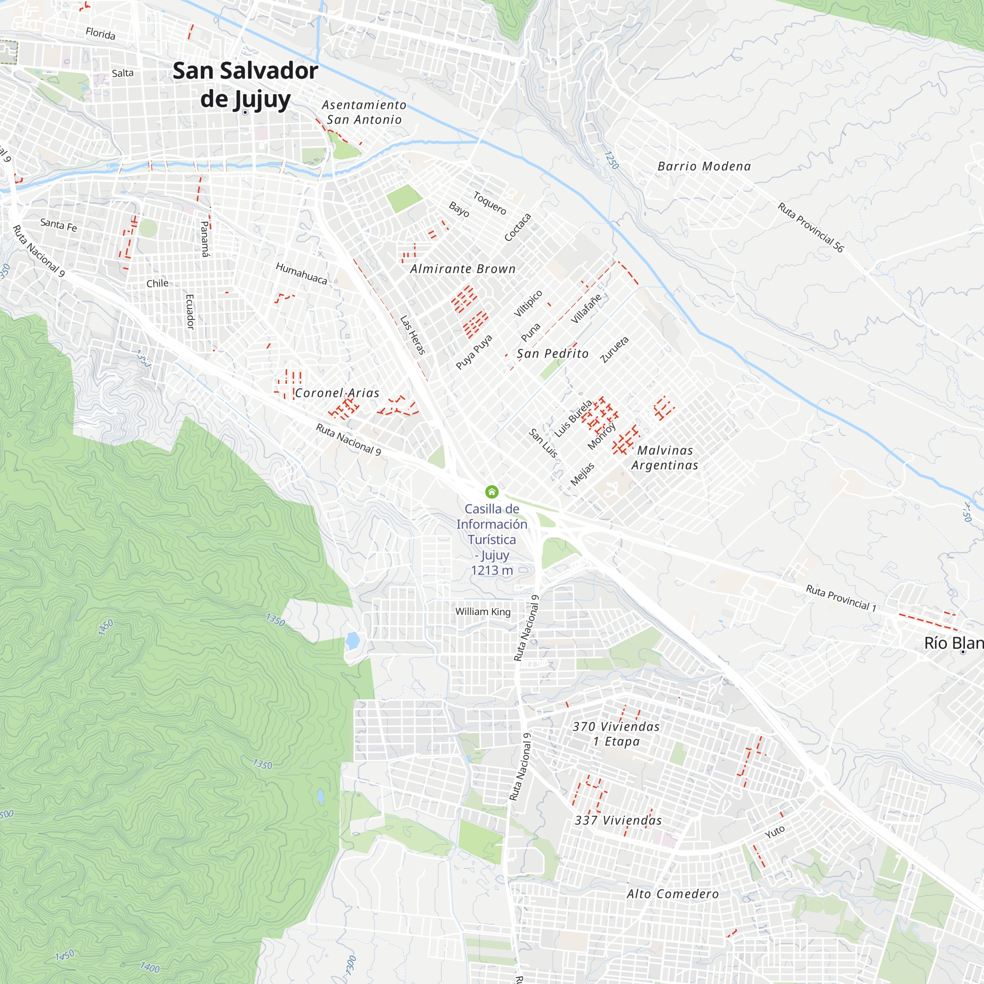 Casilla de Información Turística - Jujuy map