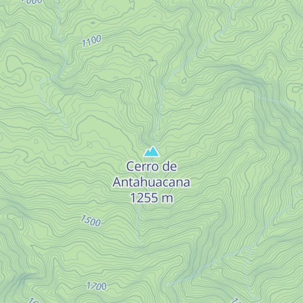 Map of Cerro de Antahuacana