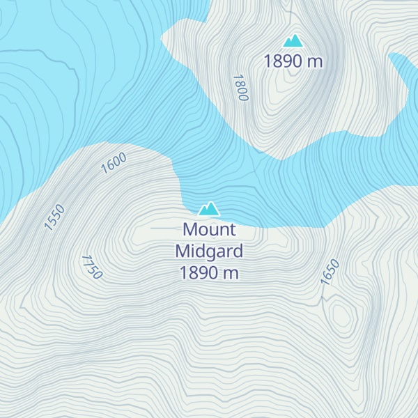 Map of Mount Midgard