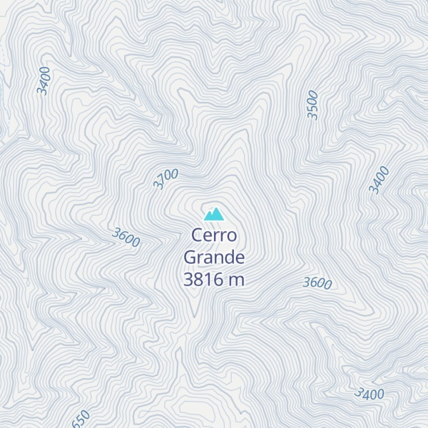 Map of Cerro Grande