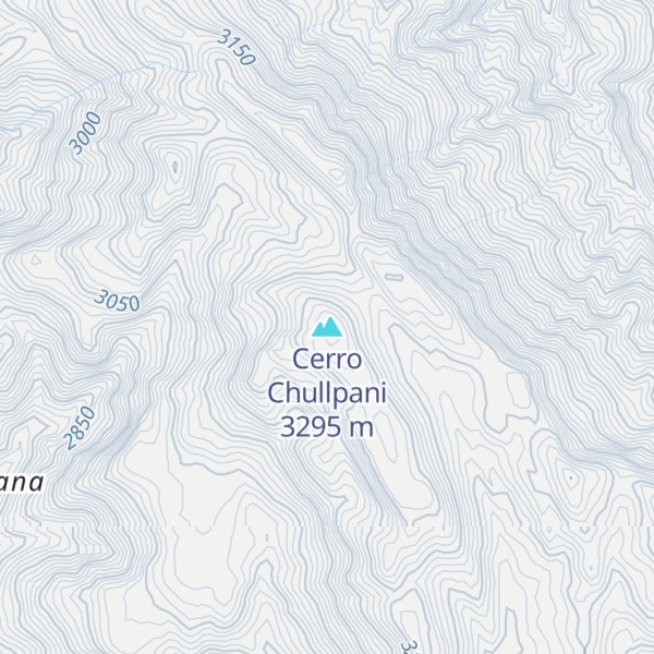 Map of Cerro Chullpani