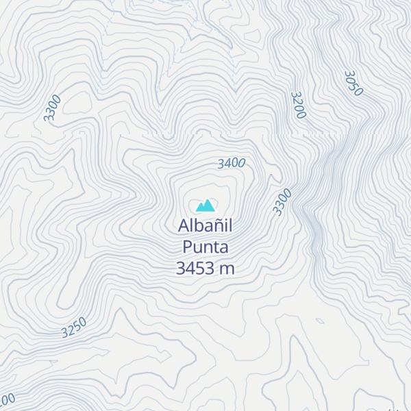 Map of Albañil Punta