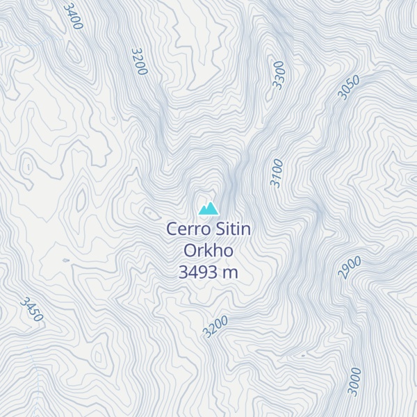 Map of Cerro Sitin Orkho