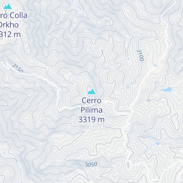 Map of Cerro Pilima
