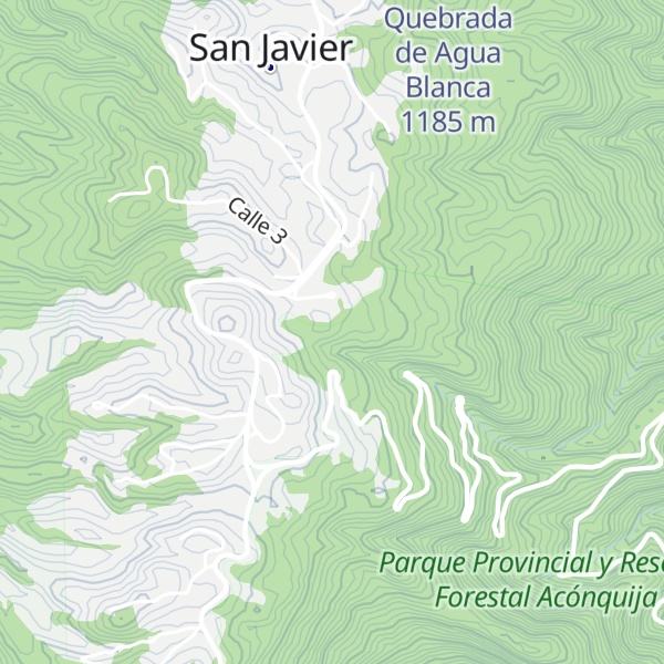 Map of Quebrada La Cantera
