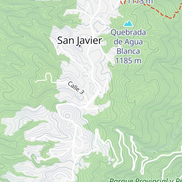 Map of Quebrada La Olladita