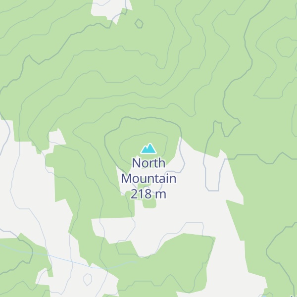 Map of North Mountain
