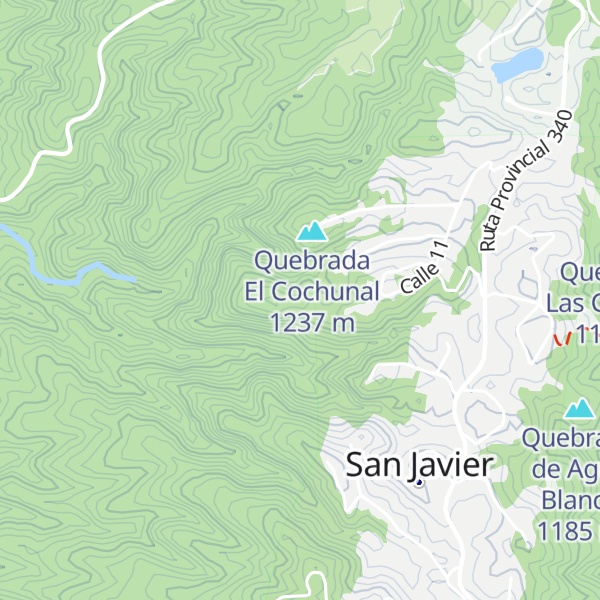 Map of Quebrada del Horco Molle