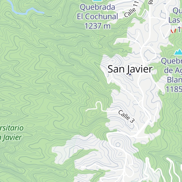 Map of Quebrada de Los Noques