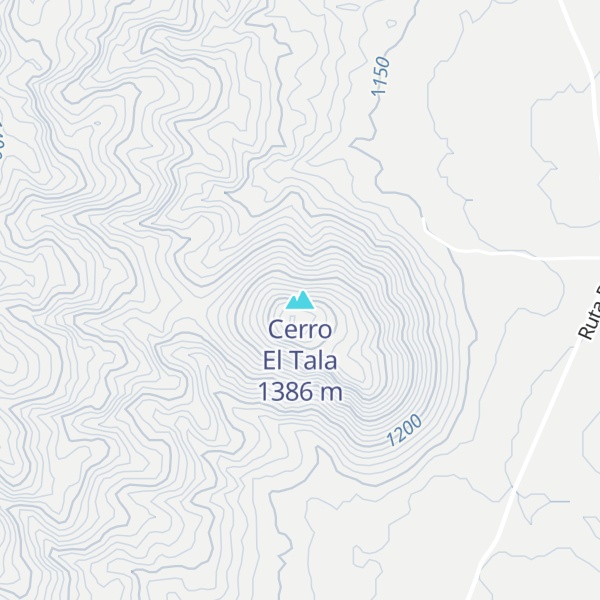 Map of Cerro El Tala