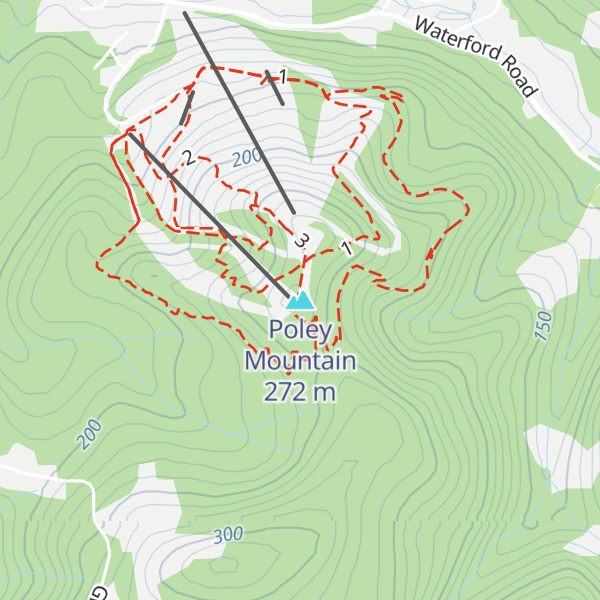 Map of Poley Mountain