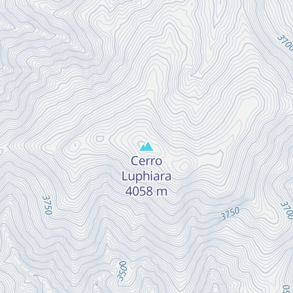 Map of Cerro Luphiara