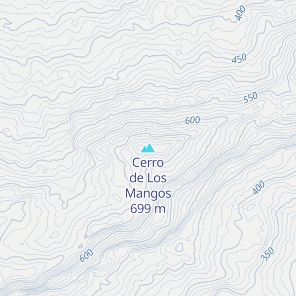 Map of Cerro de Los Mangos