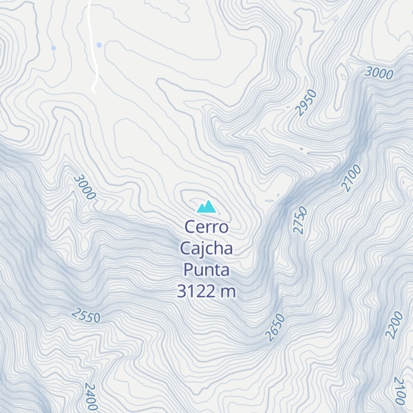 Map of Cerro Cajcha Punta