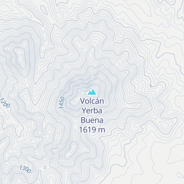 Map of Volcán Yerba Buena