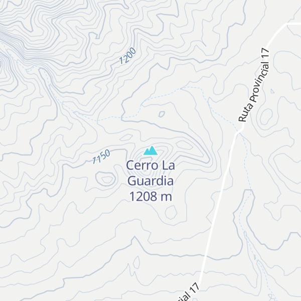 Map of Cerro La Guardia