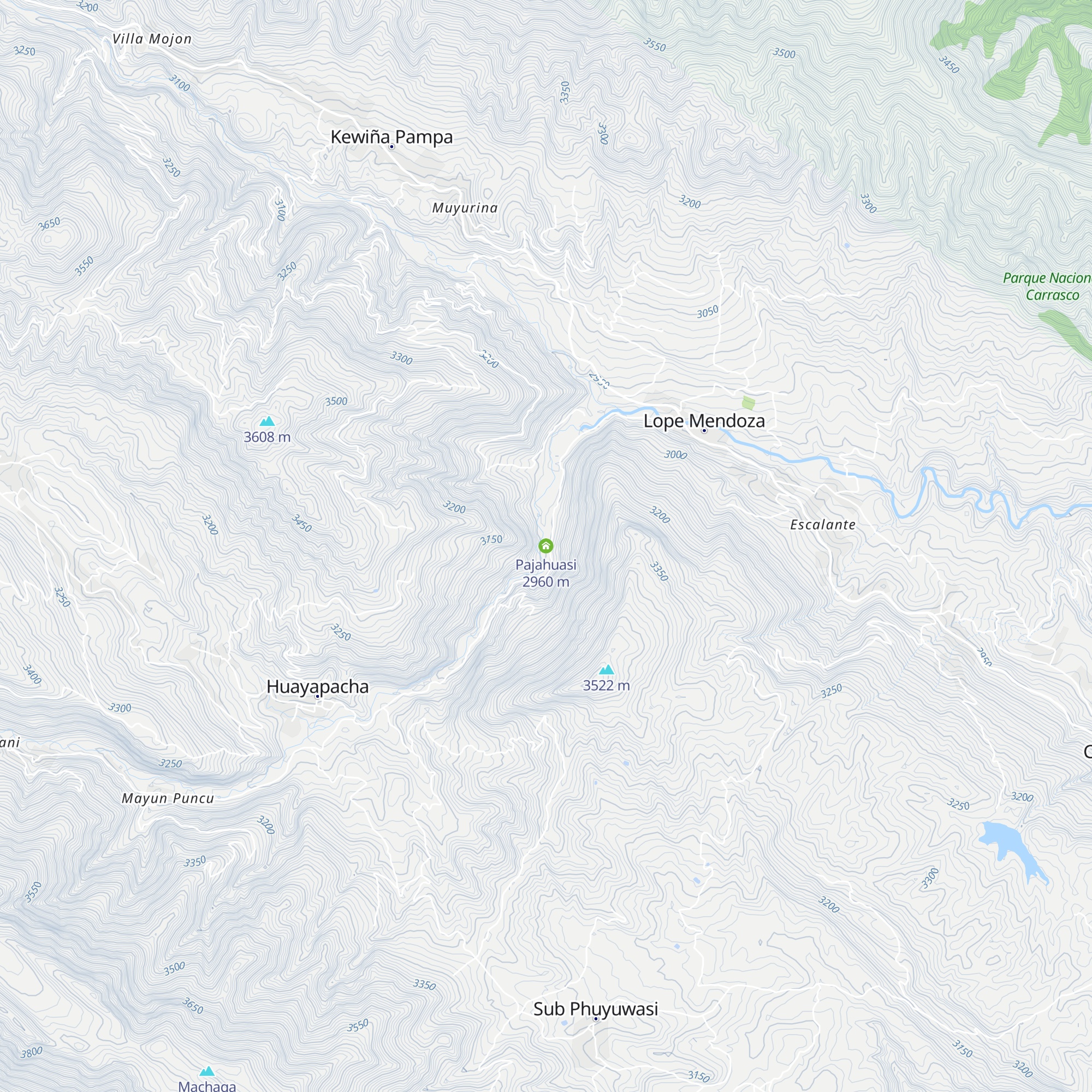 Pajahuasi map