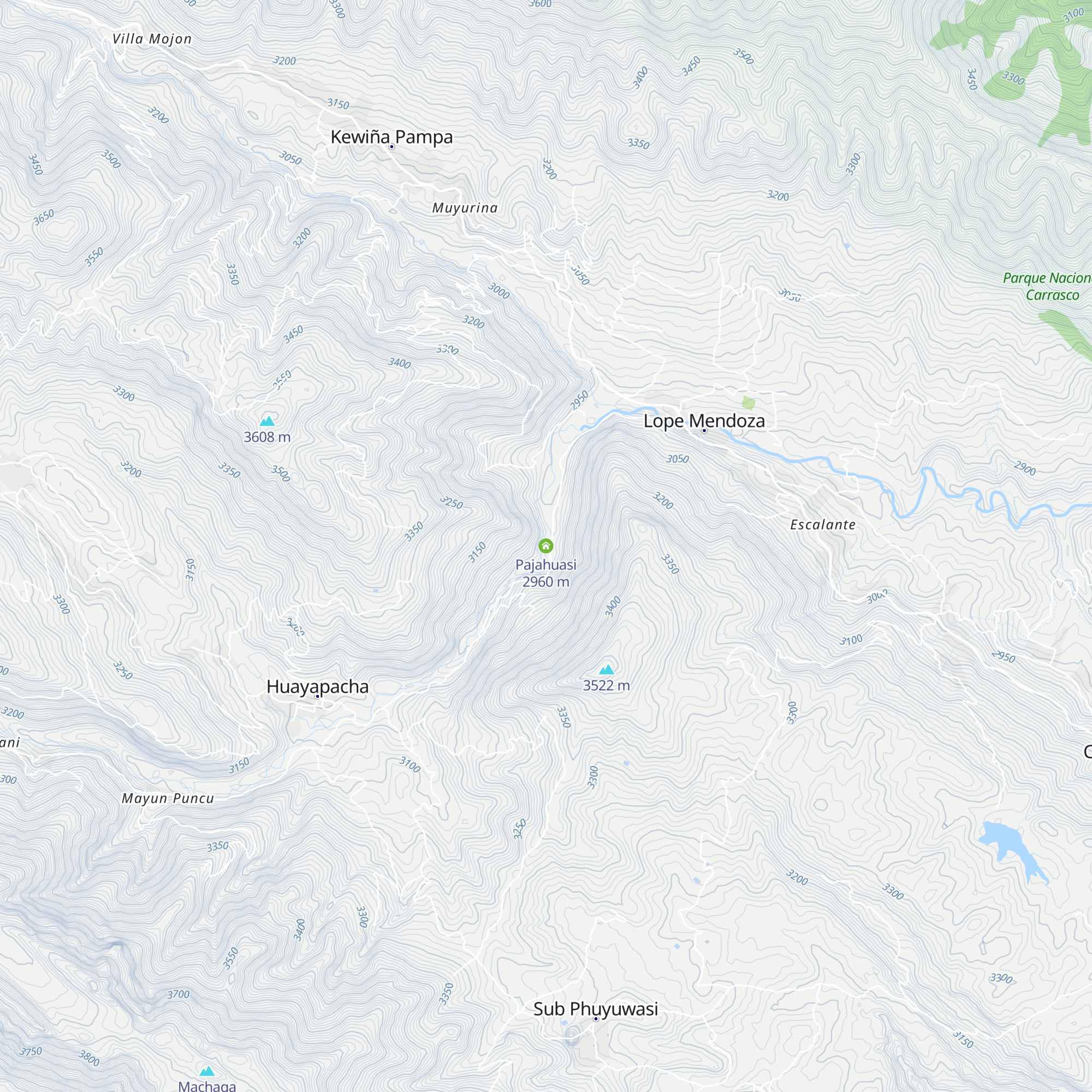 Pajahuasi map