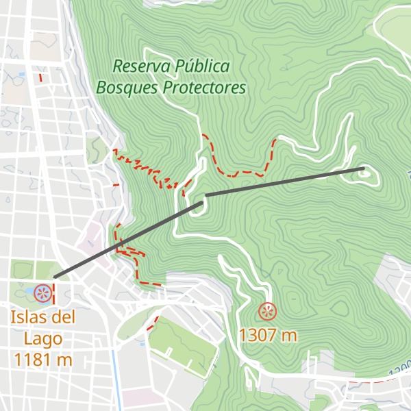 Map of Cerro San Bernardo