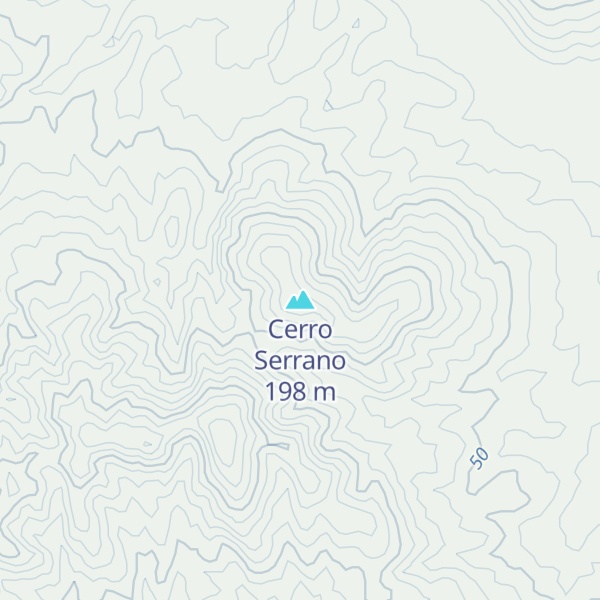 Map of Cerro Serrano