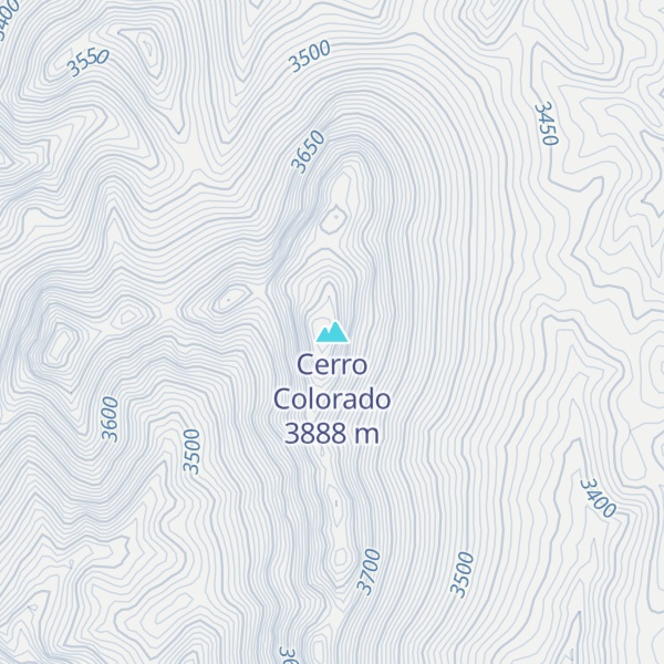 Map of Cerro Colorado