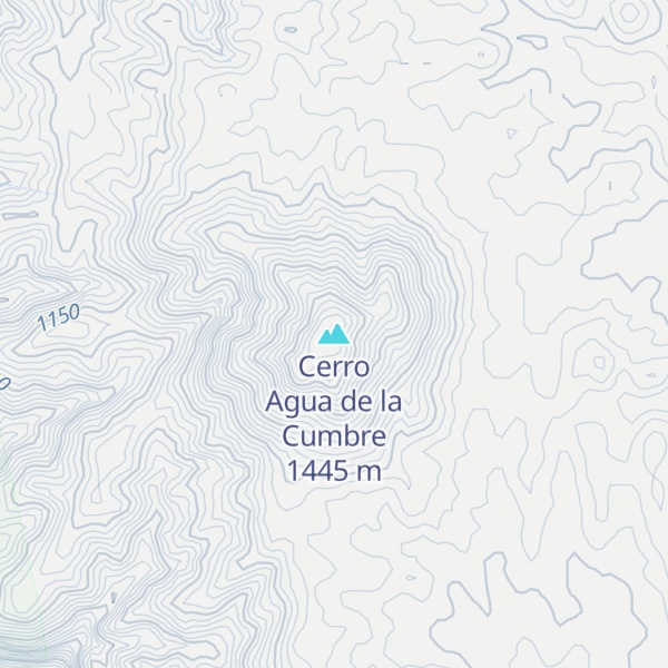 Map of Cerro Agua de la Cumbre