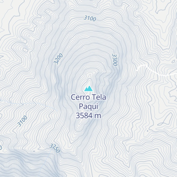 Map of Cerro Tela Paqui